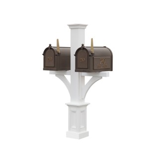 Double mailbox arm