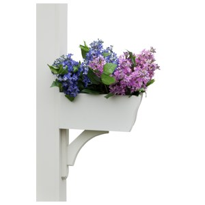Flower box on a mailbox post