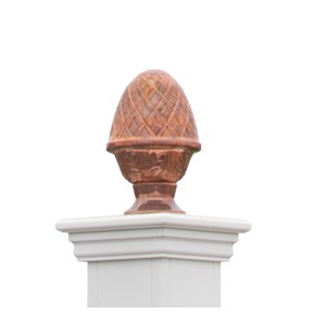 Copper pineapple post topper