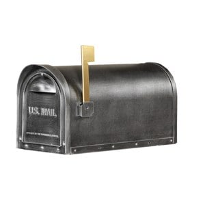 Classic cast aluminum mailbox