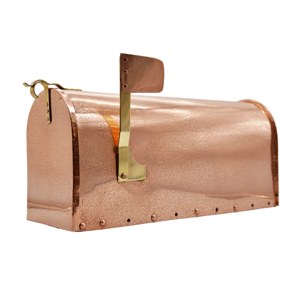 Solid copper mailbox