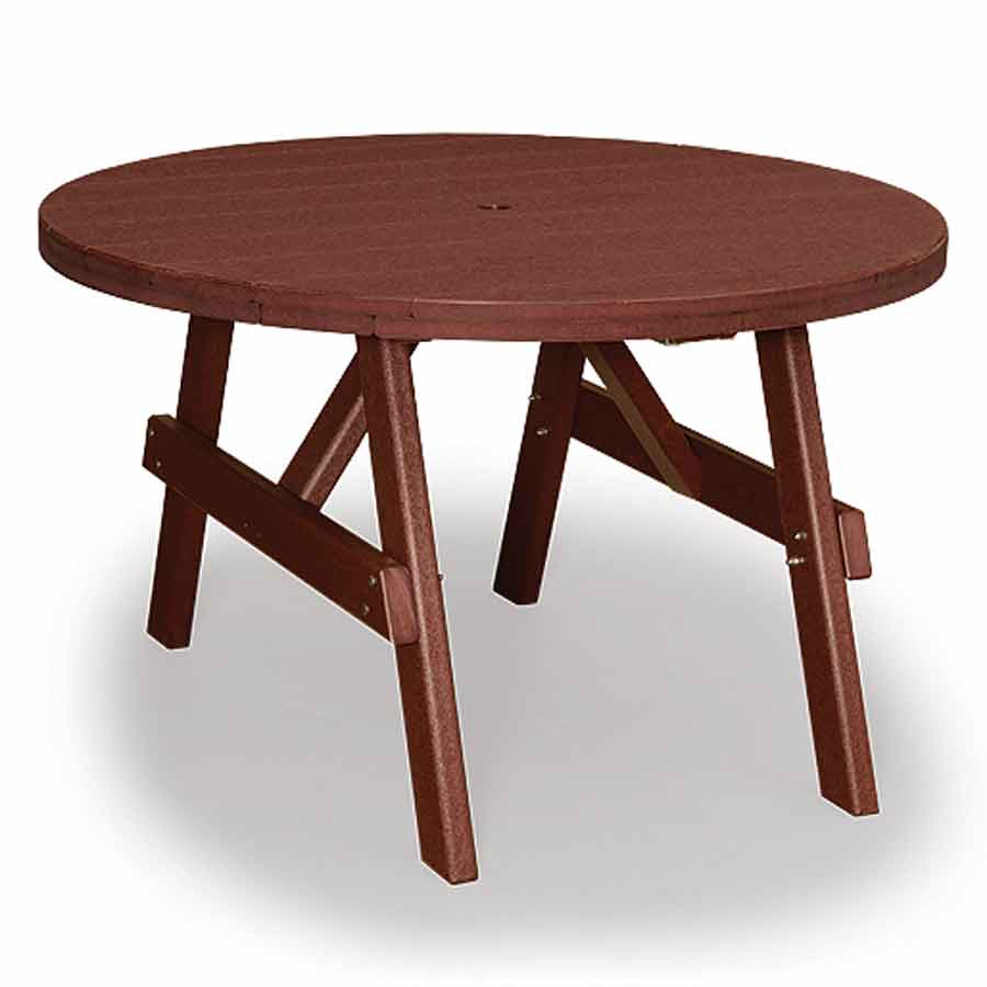 Amish Poly 48" Round Garden Dining Table