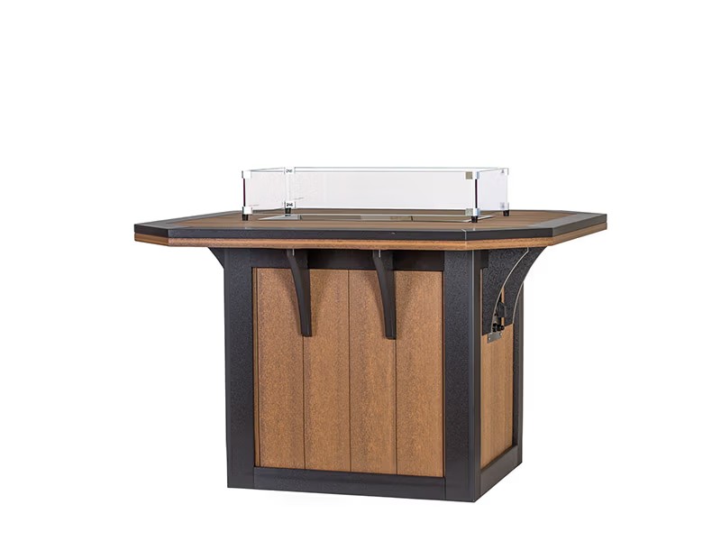 Amish Poly SummerSide 46" x 48" Patio Fire Table