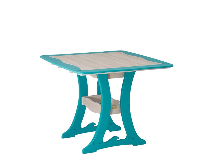 Amish Poly Wave Patio Dining Table