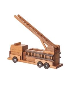Amish Made Wooden Toy Fire Truck
