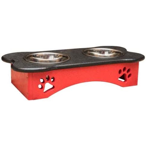 Amish Made 7in Elevated Dog Feeder Bowl Tray