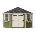 Amish Colonial 5 Corner Shed Kit with Transom Windows