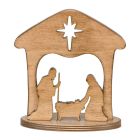 Amish Made Wooden Manger Scene - 7 Inch