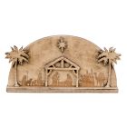 Amish Made Wooden Arched Nativity - 8 Inch