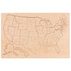 Amish Made Wooden United States Puzzle