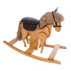 Amish Made Deluxe Wooden Galloping Rocking Horse