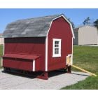 Amish Gambrel Chicken Coop Kit - 6' x 8'
