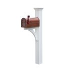 Amish Made Annapolis Vinyl Mailbox Post