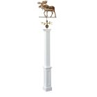 Amish Made Lincoln Vinyl Weathervane Post