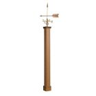 Amish Made Springfield Poly Woodgrain Weathervane Post