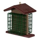 Double Suet Bird Feeder - Yellow & Green