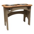 Amish Made 15in Elevated Dog Bowl Feeder Tray