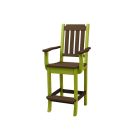 Amish Poly Keystone Patio Bar Arm Chair