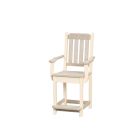 Amish Poly Keystone Patio Counter Arm Chair