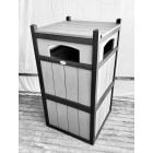 Amish Poly Outdoor Trash Bin Elite