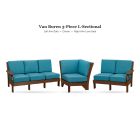 Amish Poly Van Buren 3-Piece L-Sectional - Left Arm Sofa and Corner and Right Arm Love Seat
