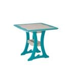 Amish Poly Wave Patio Bar Table