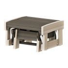Amish Skyward Poly Gliding Ottoman