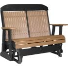 Amish Patio Outdoor 4' Brown Polywood Glider