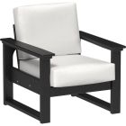 Lanai Deep Seating Chair - Black frame, Canvas cushions