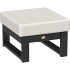 Lanai Deep Seating Ottoman - Black frame, Canvas cushions