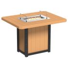 Amish Poly Lumin 62" Rectangular Fire Table - Bar Height