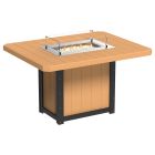 Amish Poly Lumin 62" Rectangular Fire Table - Counter Height