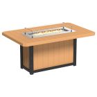 Amish Poly Lumin 79" Rectangular Fire Table - Counter Height