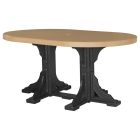 Amish Poly 4' x 6' Oval Table - Counter Height
