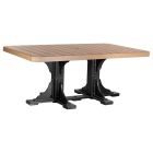 Amish Poly 4' x 6' Rectangular Table - Dining Height
