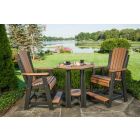 Amish Made Poly 36in Balcony Table Set