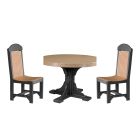 Amish Poly Classic 4' Round Dining Set (5-Piece)