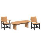 Amish Poly Urban 4' x 8' Oval Dining Set (9-Piece)