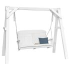 A-Frame Vinyl Swing Stand - White