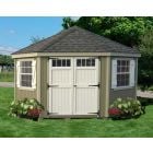 Amish Colonial 5 Corner Shed Kit with Transom Windows