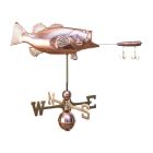 Bass & Lure Copper Weathervane - Standard Size