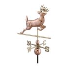 Leaping Buck Copper Weathervane - Standard Size