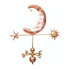 Sun, Moon & Star Copper Weathervane - Large Size
