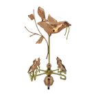 Mother Bird & Chicks Copper Weathervane - Standard Size