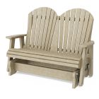 Heritage Double Glider in Weathered Wood
