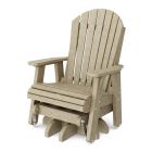Heritage Single Swivel Glider in Weathered Wood