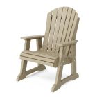 Amish Made Poly High Fan Back Patio Chair - Front View