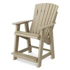 Heritage High Adirondack Chair in Weathered Wood