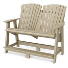 Heritage Double High Adirondack in Weathered Wood