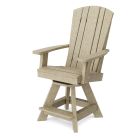 Heritage Swivel Balcony Chair in Weathered Wood